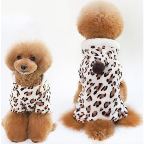Christmas Pet Dog Clothes Winter Warm Dogs Fleece Pajamas Puppy Jumpsuits Small Dog Jacket Coat Chihuahua Pet Soft Outfits