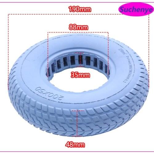 8 inch 200x50 Electric Scooter Tire Front/Rear Solid Tire Wheel outer Cover Tyre for Xiaomi Ninebot ES1 ES2 ES3 ES4