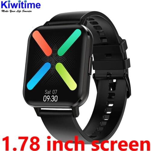 KIWITIME DT X DTX SmartWatch 1.78 Inch HD Screen IP67 Waterproof Heart Rate Monitor Fitness Tracker Sports Watch for Android IOS