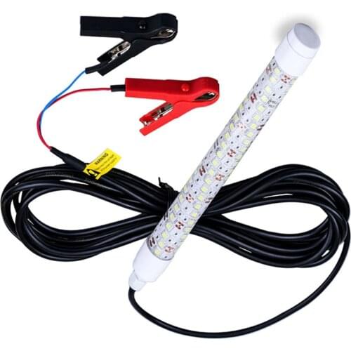 Fishing light UnderWater LED lamp IP68 WaterProof 20w12V Long Cable for Night fishing Phototaxis Lure Green/Blue/White light Sea