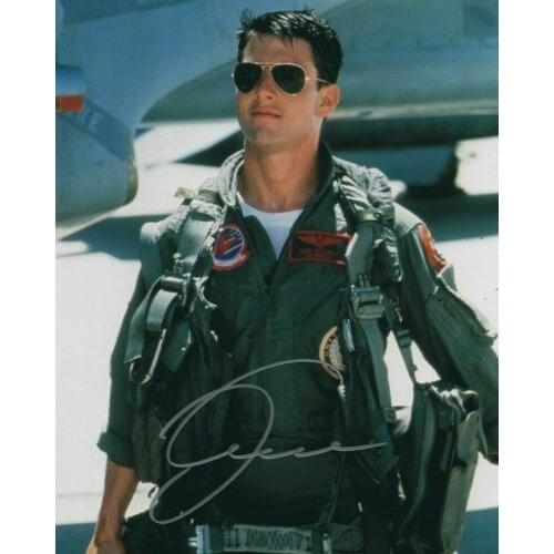 Top Gun Tom Cruise Signed Movie Art Silk Poster Print 24x36inch