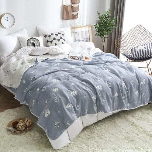 100% cotton eight-layer gauze towelling covered with air conditioning covered with summer cooling covered with thickened cotton