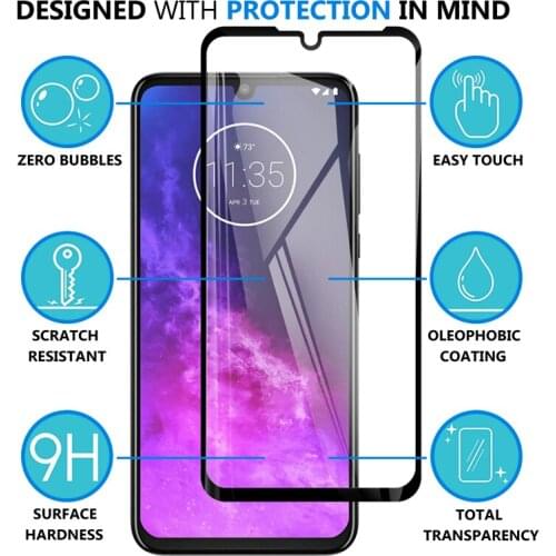 For Motorola One Zoom / Pro OneZoom 6.39" Full Cover Tempered Glass Screen Protector Explosion-proof Protection Film