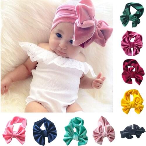 Yundfly Girls Hair Accessories Cute Baby Toddler Infant Bowknot Headband Stretch Hairband High Quality Elastic Bands Headwraps