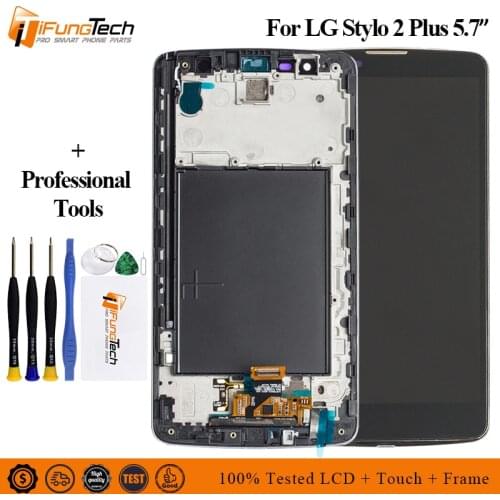 5.7" New Repair Parts LCD For LG Stylus 2 Plus K535D K535N Digitizer Assembly For LG MS550 K550 K530F Display Touch Screen +Tool
