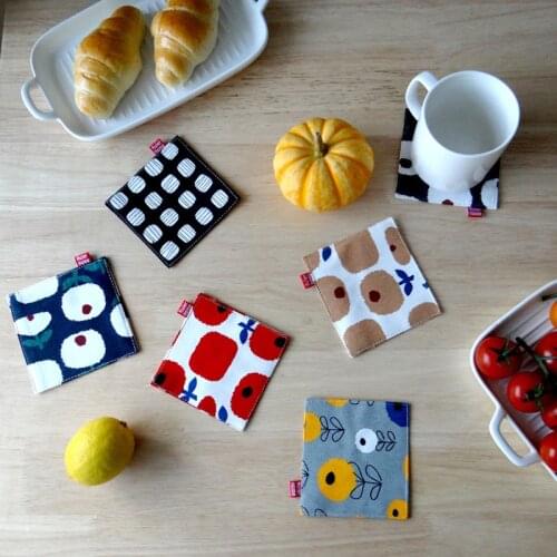 11x11cm Nordic style home Simple Classic Quality Table Napkin Towels Dining Table Mats Cotton Place Mats Plate Mat Coasters 2Pcs