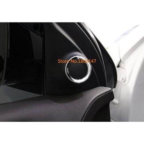 For Jeep Grand Cherokee 2014 2015 2016 2017 2018 car Cover front Speak Speaker Sound Audio Trim Frame Lamp moulding parts 2pcs