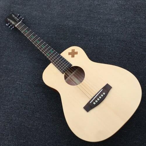 34" travel acoustic guitar baby used mini acoustic electric guitar 34 inches electrical acoustic guitar free shipping