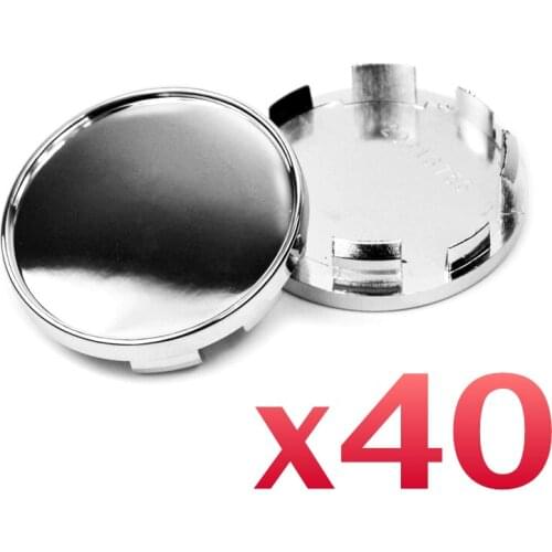 40 Pcs Custom Logo Wheel Center Cap Rim Badge Holder 55mm Replace 6LL601171 Wheel Accessories