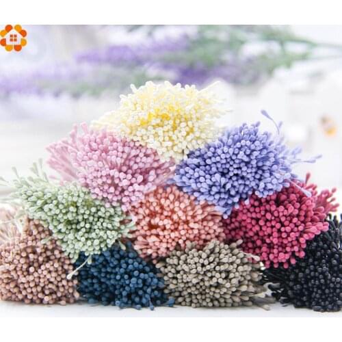 400pcs 1.5mm Mini Scrapbooking Stamen Artificial Flower Supplies For Wedding Party Home Decoration DIY Christmas Accessories