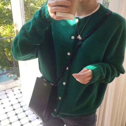 6 color Oversize Women Sweaters Autumn Vintage Cardigans Winter sweater women Knitted christmas New women cardigan knit