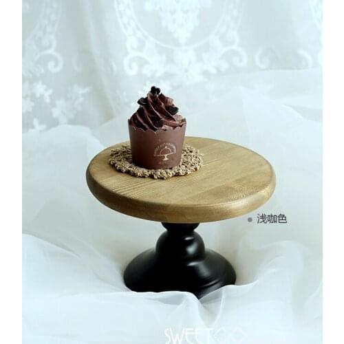 6 Inch Wood Cake Stand Wedding Cake Tools Fondant Art Plate for Party Home Decoration Bakeware Cake Decorating Suppliers