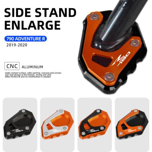 790AdventureR 2019 2020 2021 Side Stand Extension Pad Kickstand Enlarger Support Extension Support Plate FOR 790 Adventure R