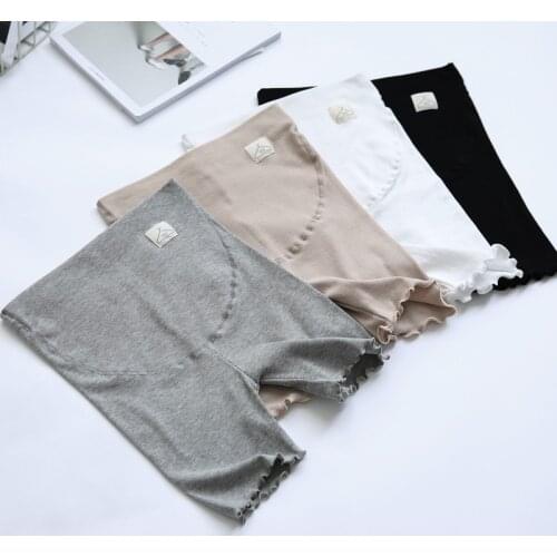 8925# Summer Thin Twill Maternity Short Legging Belly Underwear for Pregnant Women Pregnancy Safety Knickers Pants Underpants