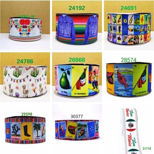 Free shipping 10 yards cartoon printed grosgrain ribbon mermaid 16962-W
