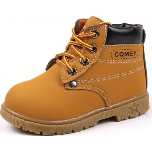 Boys Girls Martin Boots British Style Leather Shoes for Children boots Moccasins Kids Wedding Show School Dress Flats Shoes