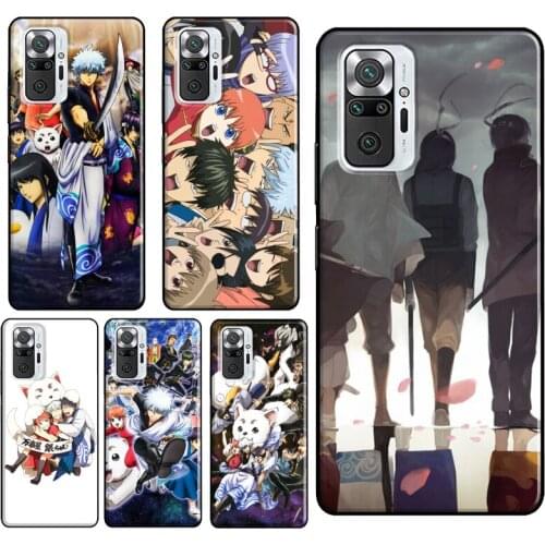 Anime Gintama Phone Case For Xiaomi Redmi Note 10 Pro Note 9 Pro Note 8 Pro 8T 9S 7A 8A 9A 9C 9T Cover