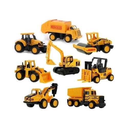 8 Styles Baby Engineering Cars Toy Boys Girls Imitation Inertial Engineering Car Children Toy Alloy Excavator Gift 2018 New Toy