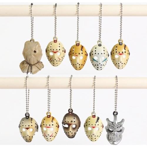 Jason Voorhees Mini Masks Model Figures Toys Pendants 10pcs/set