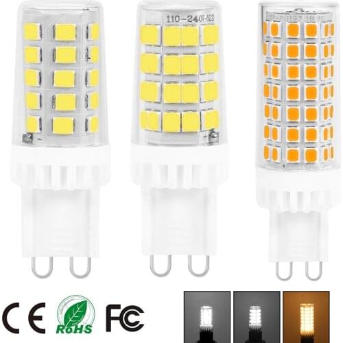 G9 LED Bulb AC 220V 3W 5W 9W G9 LED Lamp Spotlight SMD2835 Chandelier Bulb Home Lighting Corn Light Replace Halogen Lamp lampara