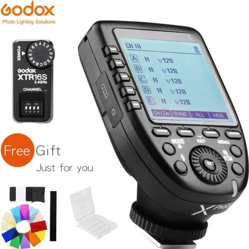 Godox XPro-N Transmitter i-TTL HSS 2.4G Wireless X System LCD Screen + XTR-16S Receiver for Nikon DSLR Godox V850C V860C
