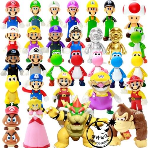 Super Mario Toys Mario bros Luigi Odyssey Figures Mario Bros Action Figures Mario PVC Toy Figures Super Mario Anime Figure Model