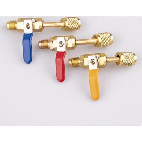 R410/R22 Refrigeration Air Conditioning Valve Safety Fluorine Safety Valve Liquid Addition Accessories Home Refrigeration Tool