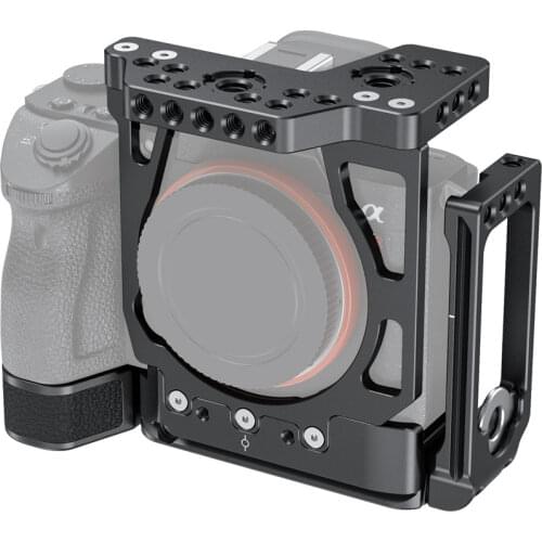 SmallRig A7III A7RIII Camera Cage Quick Release A7M3 Half Cage with Arca-Type L-Bracket for Sony a7 III and a7R III 2236