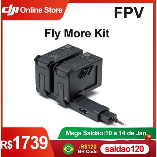 DJI FPV Fly More Kit Include 2 DJI FPV Intelligent Flight Batteries 1Charging Hub Extended Flight Time DJI FPV Accessories Parts