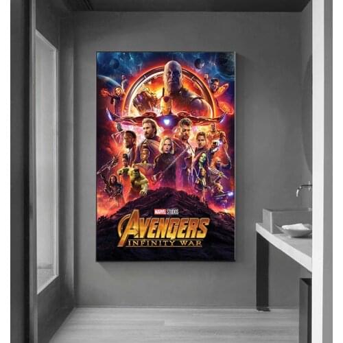 Marvel Captain America Iron Man Canvas Painting Movie Avengers Posters and Prints Modern Wall Art Pictures for Living Room Decor