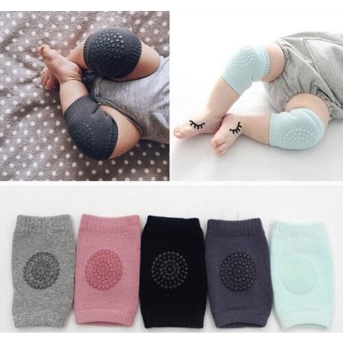 Toddler Kids Kneepad Protector Soft Thicken Terry Anti-Slip Safety Crawling Baby Leg Warmers Well Knee Pads For Child Kids