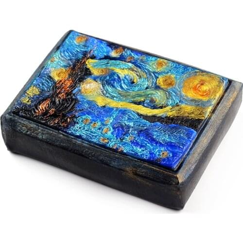 New Silicone Soap Mold Famous Painting Themes for Natural Handmade Mould