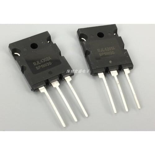 A pair of MJL4302A MJL4281A high power rear stage amplifier audio