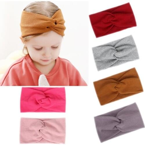 1 Pcs Spring Summer Baby Headband Girls Turban Twisted Knotted Soft Elastic Baby Girl Headbands Hair Accessories Kids Headwrap