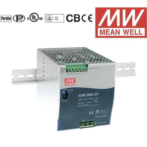 MEAN WELL SDR-960-48 48V 20A meanwell SDR-960 48V 960W Single Output Industrial DIN RAIL with PFC Function