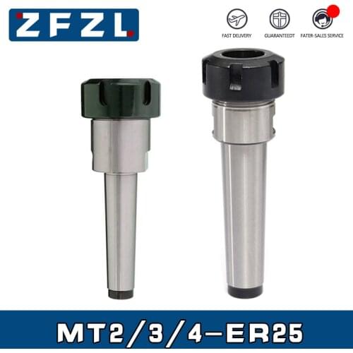 1pcs MTA2 3 4 MTB2 3 4-ER25 Morse taper ERcollet chuck Holder,tool holder Used for CNC machining center milling machine