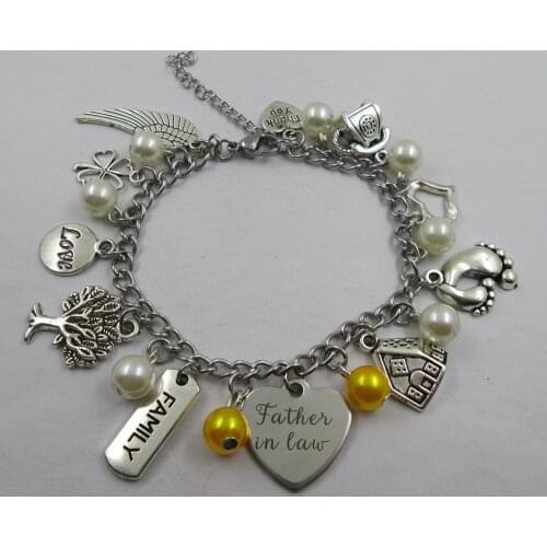 FATHER IN LAW family theme home love high quality stainless steel chain christmas present family gift family faith