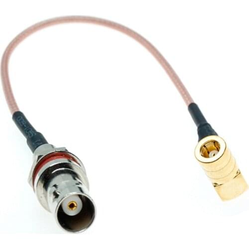 SMB Female Right Angle RA 90 Degree to BNC Female Bulkhead O-RING Water proof Connector RG316 Cable Pigtail Jumper S