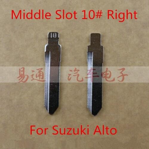 Middle Slot NO. 10 right Key Blade For Suzuki Alto Flip Key Blade, Origin Car Blank Key Blade
