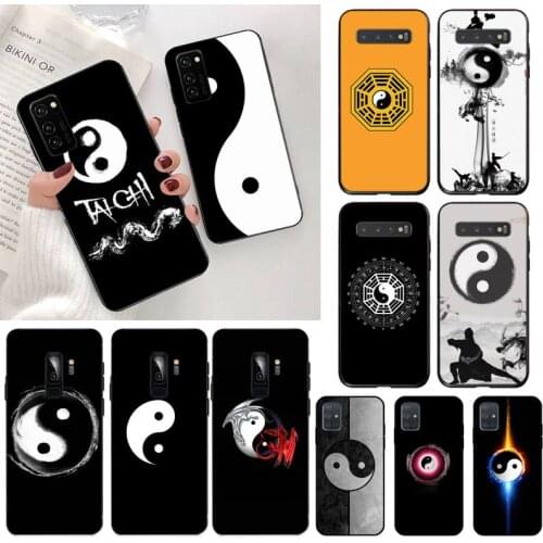 YJZFDYRM Eight Diagrams Taiji Yin Yang Silicone Phone Case for Samsung S20 plus Ultra S6 S7 edge S8 S9 plus S10 5G lite 2020