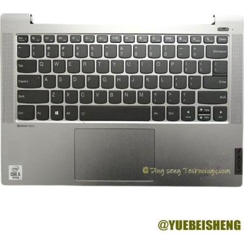 YUEBEISHENG New For Lenovo AIR 14 S550-14 Palmrest US keyboard upper cover upper case Backlight Touchpad 2020'Y,Silver