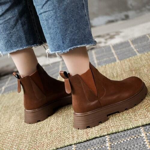 JINJIN-TN43-Autumn Shoes Female British Style 2021 New Thick-soled College Style Loafers Genuine Leather Fashion Shoes Girls