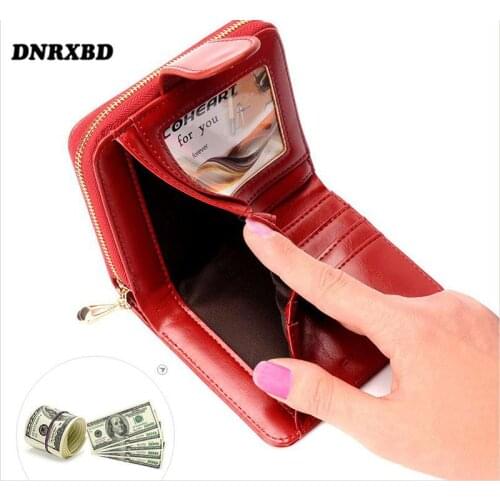 Wallets for Women Short Women Coin Purse Fashion Woman Credit Card Female Clutch bag Zipper small wallet Card Bag cartera