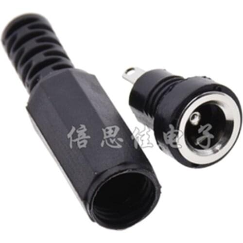 10pcs 5pairs DC Power Connector 2.5x5.5mm Female Plug Jack + Male Plug Jack Socket Adapter DC-022B 5.5*2.5mm