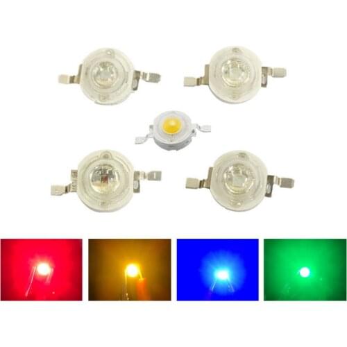 1000PCS LED 1W 3W 3V 35mli 45mli Hight Power SMD Lamp Light Beads White Warm Blue Red Green Yellow Pink RGB led chips For Blubs