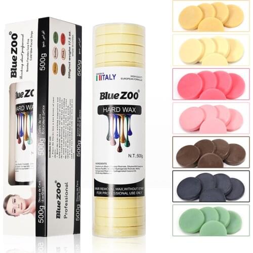 500g Men Women Solid Hard Wax Beans Depilatory Hot Film Hair Removal Bead Waxing Bikini Face Legs Body Hair Removal Bean