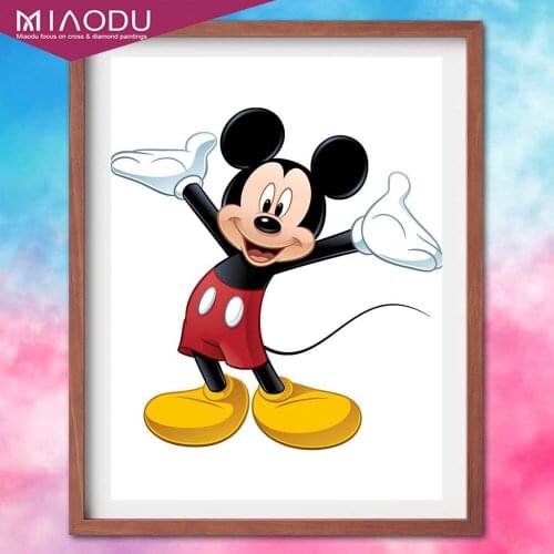 Disney Diamond Painting Mickey Minnie Mouse Round Drill 5D DIY Diamond Embroidery Animals Mosaic Sale Rhinestone Art Home Decor
