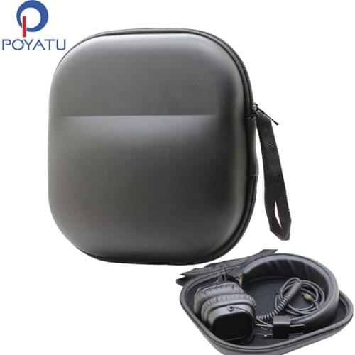 POYATU Headphones Case Hard For Marshall Major Major ll MID Bluetooth Headphones Case Portable Storage Box Bag Black