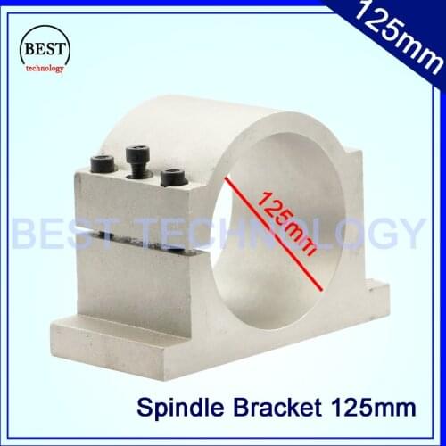 For cnc spindle motor 125mm cast aluminium bracket for engraving milling machine spindle clamp cnc machine tool spindle