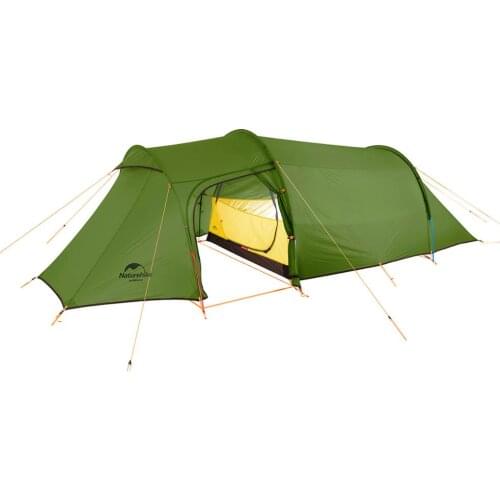Naturehike 2 person tunnel tent double man outdoor ultralight camping tent 15D nylone